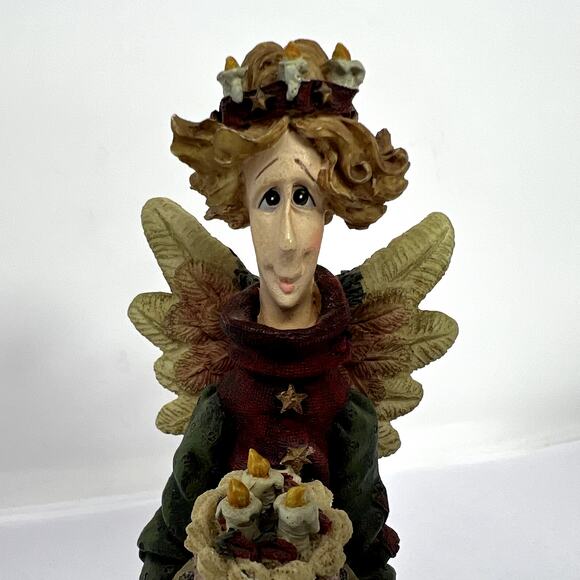 2 Boyds Bears Friends Folkstone Beatrice birthday Auntie Cocoa Angel VTG RARE - Picture 12 of 16